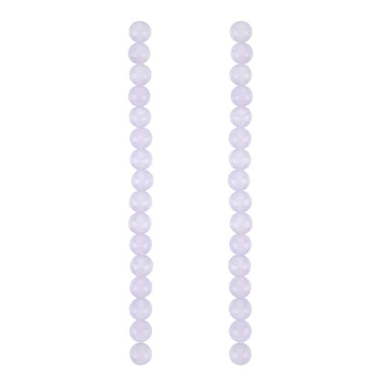 12 Pack: Light Purple Quartz Round Beads, 8mm by Bead Landing™